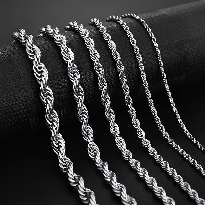 Steel Rope Chain - Silver Chains Canada π